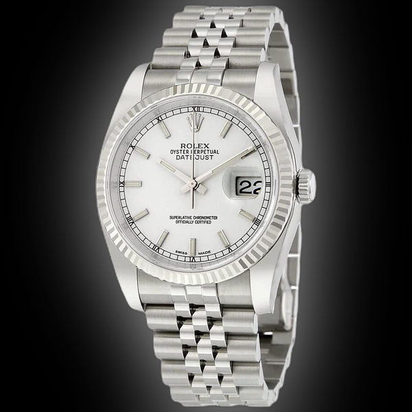 Rolex Datejust 116234 White Dial, Stainless Steel, Oyster Perpetual